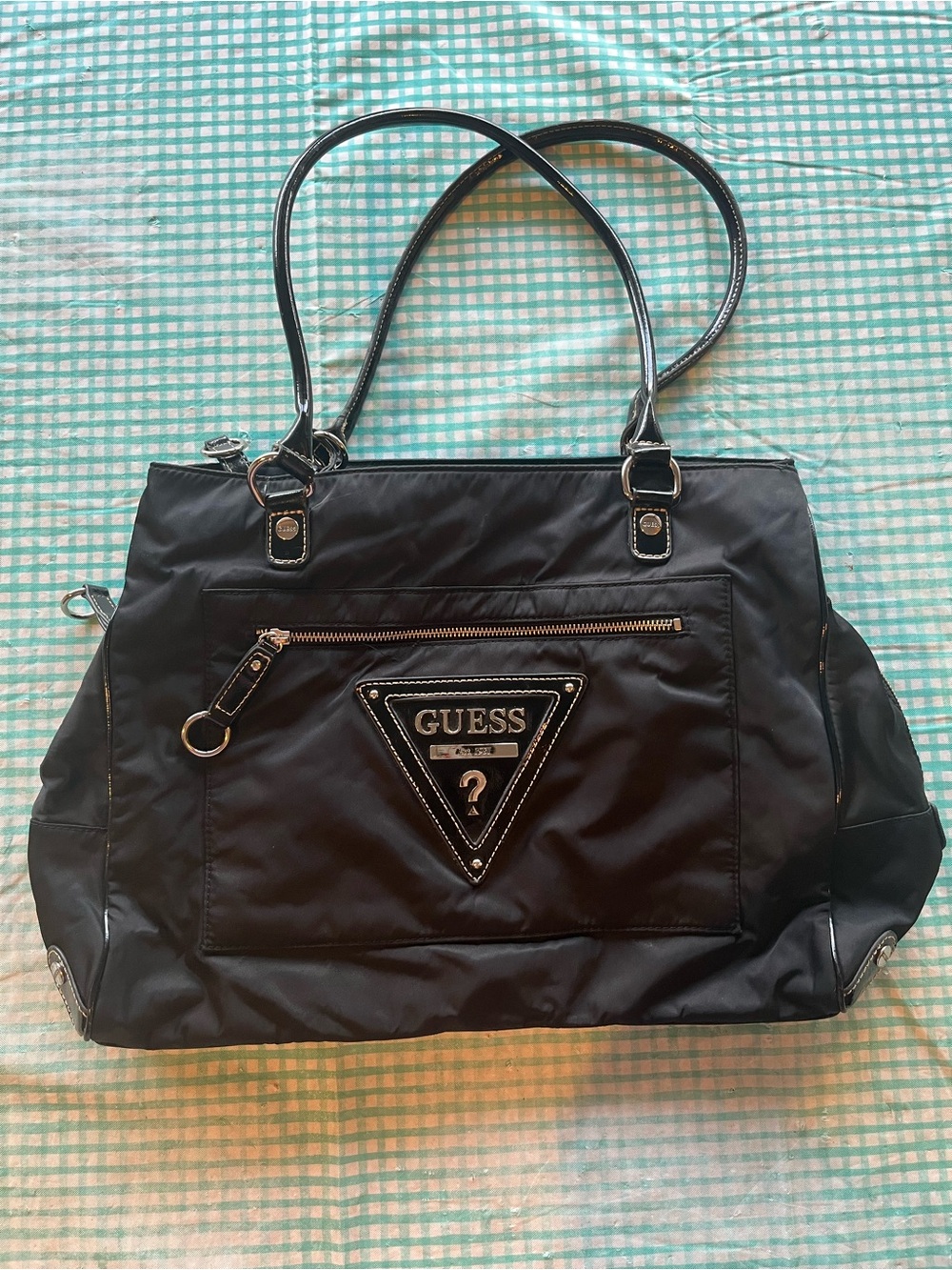 Vintage GUESS shoulder tote bag